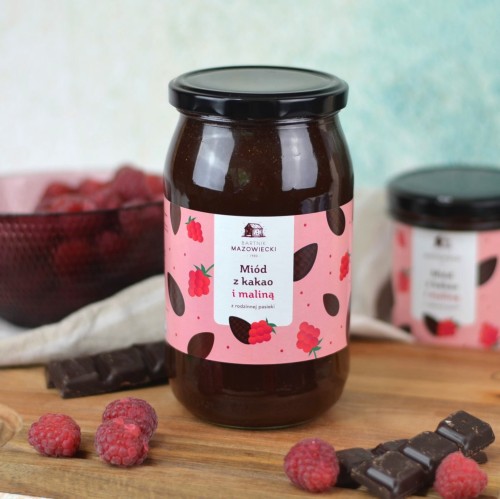 miód z kakao i maliną