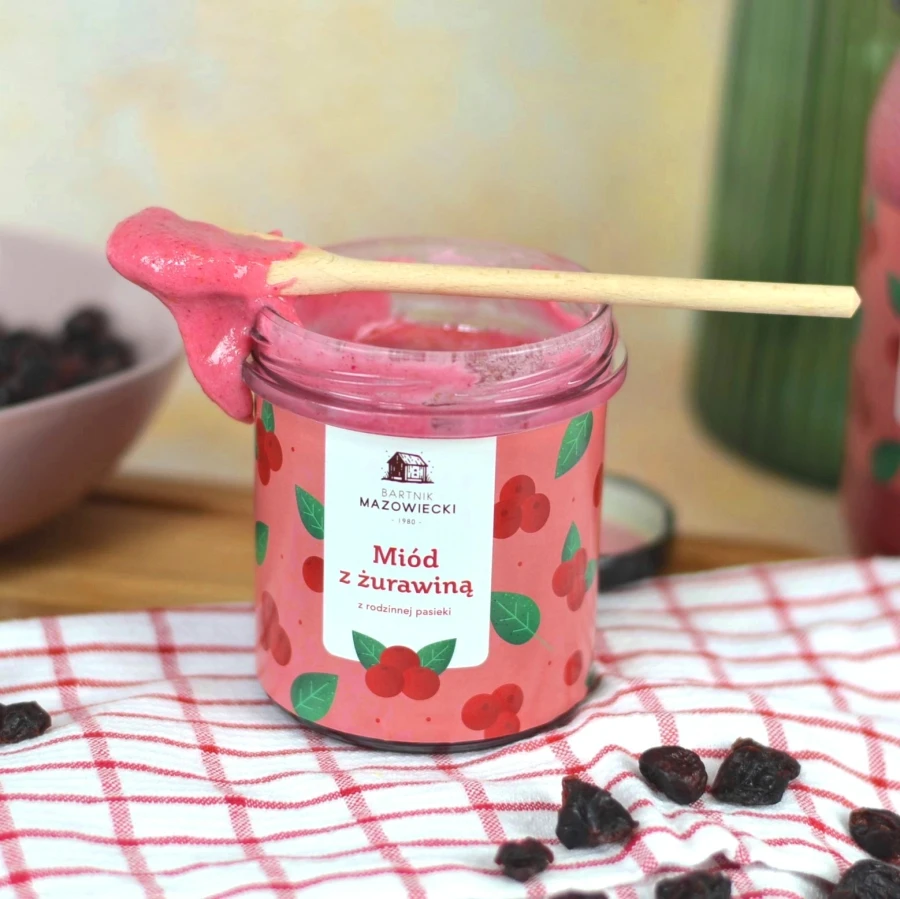 miód z żurawiną