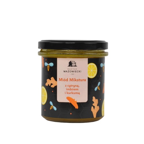 Miód Mikstura z cytryną, imbirem i kurkumą