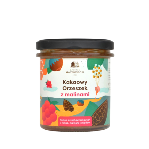 Kakaowy Orzeszek z malinami - pasta orzechowa / krem czekoladowy