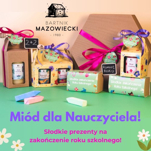 Zestaw dwóch past orzechowych dla Nauczyciela - Słodkie Zakończenie Roku w niebieskim pudełku