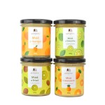 Zestaw miodów smakowych "owoce egzotyczne" (ananas, kiwi, mango,  limonka)