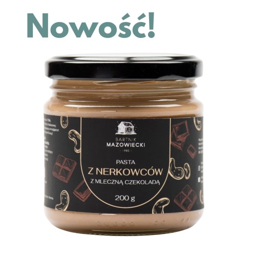 Pasta z nerkowców z mleczną czekoladą 200g