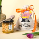 Zestaw dla Babci i Dziadka z miodem 250 g w lnianym worku