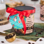 Pasta orzechowa do kawy z biletem i wstążką dla Nauczyciela na Koniec Roku  