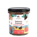 Kakaowy Orzeszek z truskawkami - pasta orzechowa / krem czekoladowy 