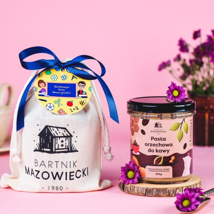 pasta orzechowa do kawy prezent na dzień nauczyciela