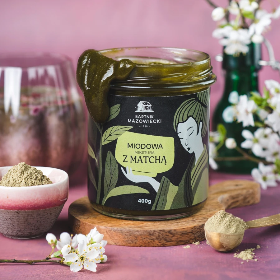 Miód a matchą Bartnik Mazowiecki.jpg