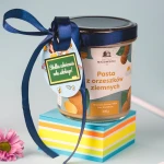 Pasta z orzeszków ziemnych 300 g na prezent dla Nauczyciela - z biletem i wstążką