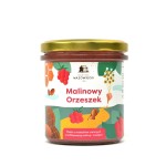 Malinowy orzeszek -  pasta orzechowa z miodem i liofilizowaną maliną